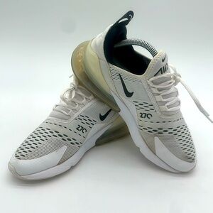 Nike Women's Cream and Black Athletic Shoes